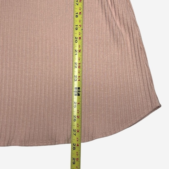 Eileen Fisher Tencel Stretch Rib Bracelet Sleeve Top Size Large Dune - Picture 8 of 10